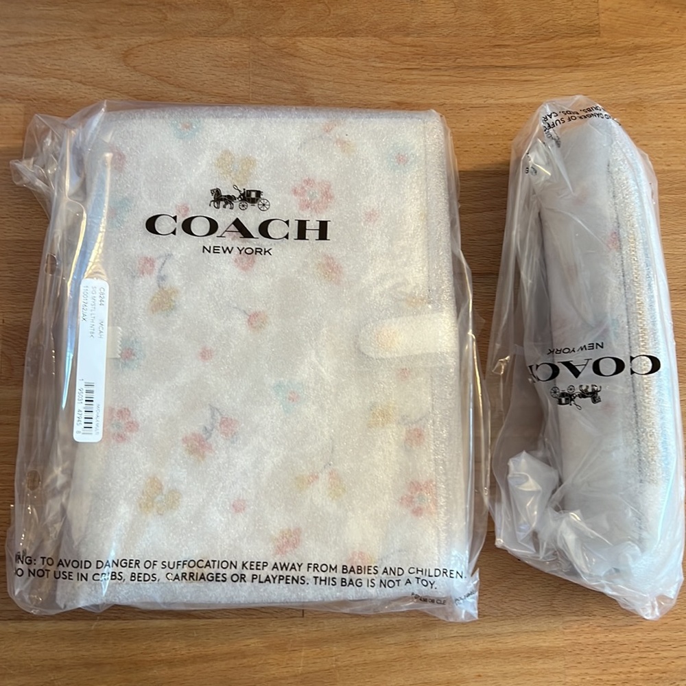 Coach Notebook and Pencil Case Set